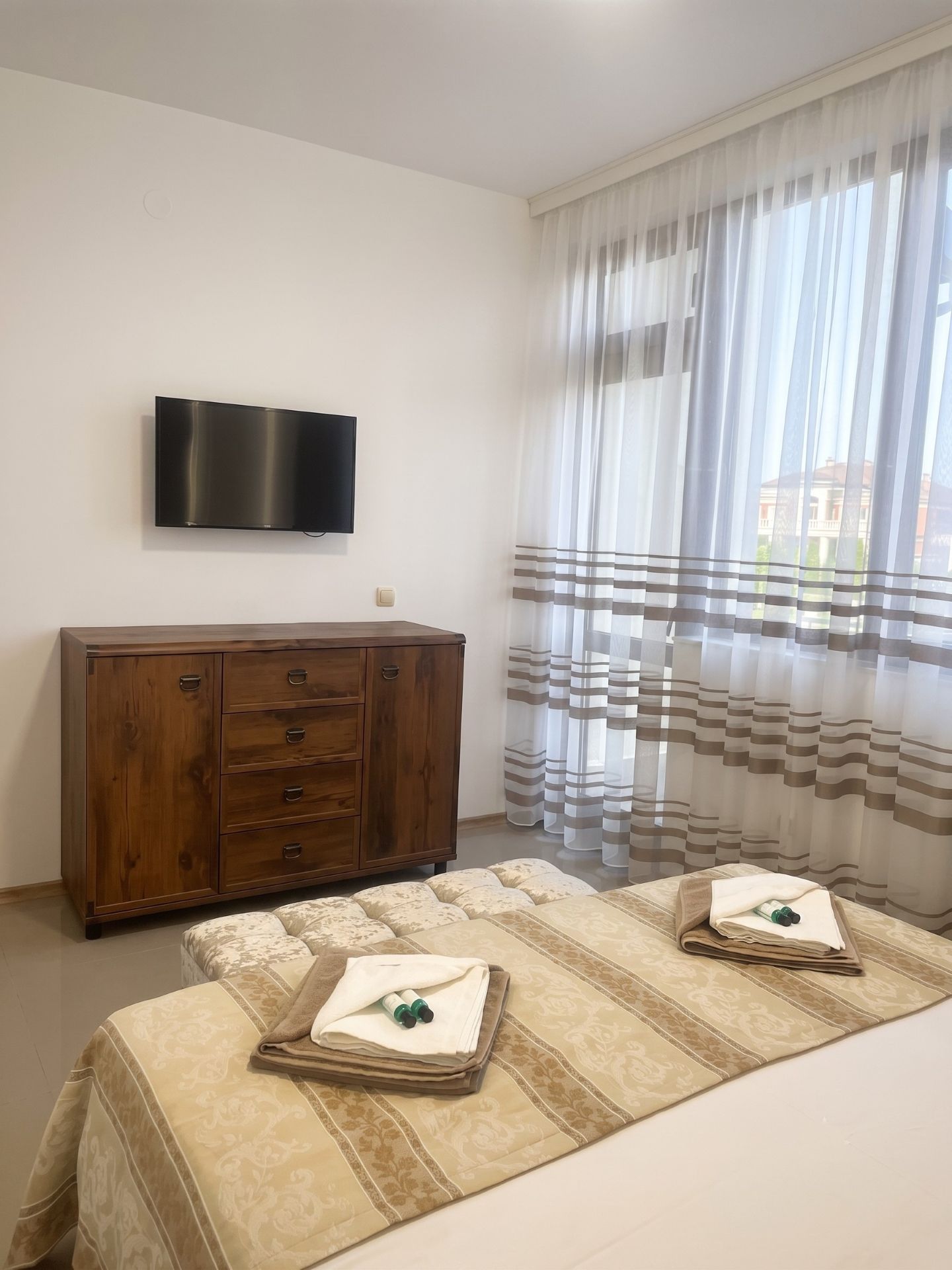 First bedroom TV.